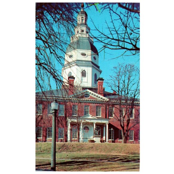 Postcard Chrome era State House Annapolis Maryland built in 1772 - Picture 1 of 2